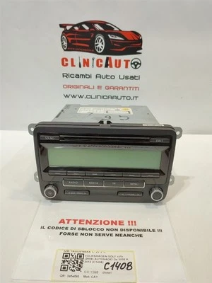 AUTORADIO PER VOLKSWAGEN Golf 6 Berlina 1K0035186AA CAY (08>12) - Immagine 1 di 4
