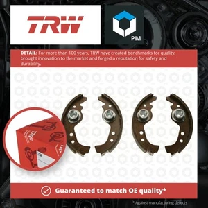 Brake Shoes Set fits FIAT UNO 146 83 to 06 TRW 77362318 9948235 0000005889289 - Picture 1 of 3