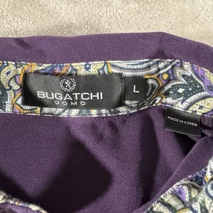 Herren Poloshirt Bugatchi Uomo Lila Langarm L Large - Bild 1 von 6