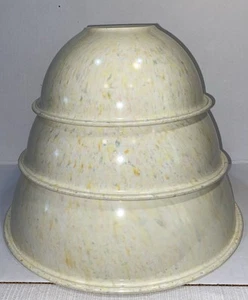 Brookpark Melamine Pastel Yellow Confetti Splatter Nesting Mixing Bowls 3 Pc Set - Picture 1 of 8