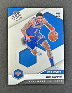 2020-21 Panini Mosaic #273 Obi Toppin Rookie NBA Debut - Picture 1 of 2