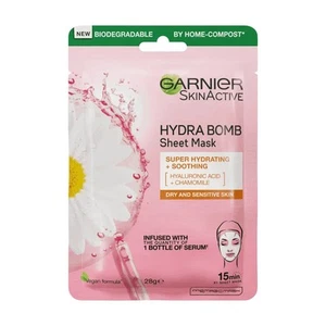Garnier Skin Active Hydra Bomb Hyaluronic Acid Chamomile Soothing Sheet Mask - Picture 1 of 6