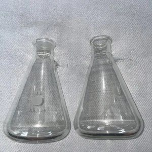 2 x Vintage 1000 ml Pyrex Erlenmeyer Flachmann Made in UK - Bild 1 von 4