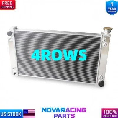 4 Row Radiator For 1988-1999 Chevy C/K C1500/2500/3500 GMC Suburban 5.0 5.7L V8 Foto 1 de 4