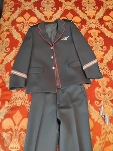 Boys Cimoneles Pilot Suit Includes Jacket Pants And Vest And Accessories Size 9 - Picture 1 of 14