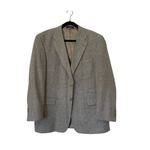 Meeting Street All Silk Men's Neutral Tan Sports Coat Blazer 44R - Picture 1 of 10