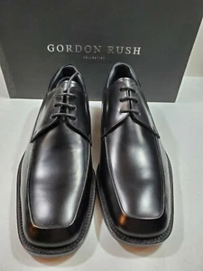 Gordon Rush Mens CALDWELL 5526 Polished Black Oxford Dress Shoe Size 7.5 New - Picture 1 of 6