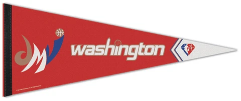 WASHINGTON WIZARDS City Edition 2022 NBA 75th Anniversary Premium Felt PENNANT Cover