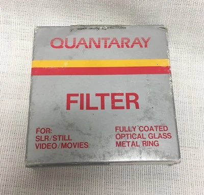 Quantaray Filter For SLR Fully Coated Optical Glass Metal Ring Camera lens 58mm - Image 1 of 4