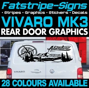 to fit VAUXHALL VIVARO MK3 ADVENTURE MOUNTAINS STICKERS GRAPHICS CAMPER VAN - Picture 1 of 2