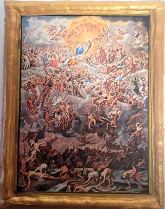 Second Coming Last Judgement Ecclesiastical Roman Catholic Icon Plaque - Picture 1 of 5