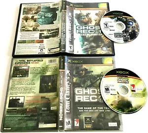 Xbox Ghost Recon And Ghost Recon Advance Warfighter Live Microsoft 2 For 1 Fun - Picture 1 of 3