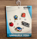 ⭐️NEW⭐️ Crocs Jibbitz Back to School Teacher 5 Pack Charms Books Backpack Apple