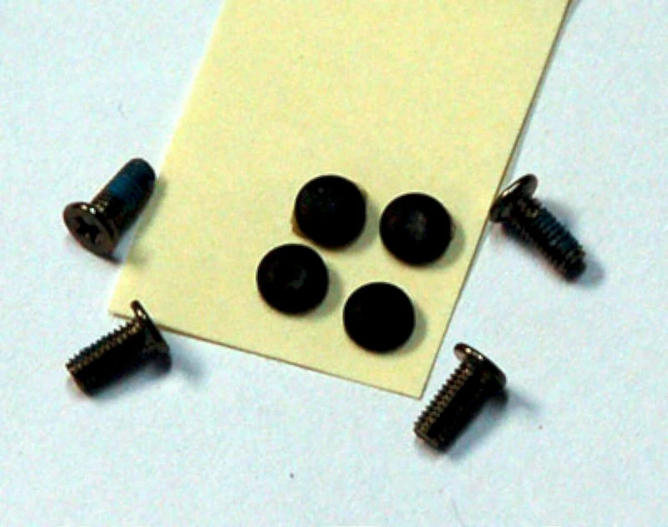 Toshiba Satellite L15 L25 Laptop LCD LID 4 SCREWS + 4 RUBBER COVERS Genuine OEM - Image 1 of 1