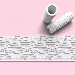 Heart Love Pattern Texture Roller Embosser for Clay or Cookie Dough High Quality - Picture 1 of 1