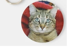 CUTE CAT FACE EYE Pendant 925 Sterling Silver 20" Necklace men women gold gift - Picture 1 of 10