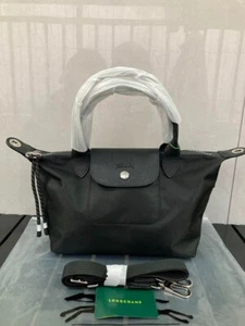 Longchamp Le Pliage Energy Shoulder Tote Bag 2Way Bag S Black Outlet - Picture 1 of 6