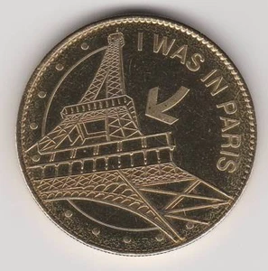 2010 COIN MEDAILLE SOUVENIR A-B -- 75 007 LA TOUR EIFFEL I WAS IN PARIS N°10 - Picture 1 of 2
