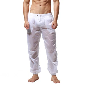 Gents Translucent Long pants Beachwear Mens Quick dry Thin Easy take Photo - Picture 1 of 14