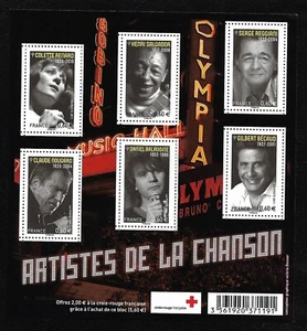 2011 N°F4605 Estampillas Francia Nuevo - Artistas de la Canción - Imagen 1 de 1