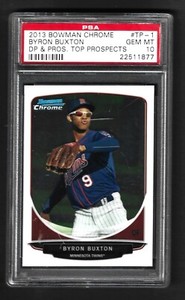BYRON BUXTON 2013 BOWMAN CHROME DRAFT PICKS & PROSPECTS #TP-1 PSA 10 1ST BOWMAN
