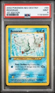 PSA 9 Remoraid - 1st Edition Neo Destiny - 80/105 - Pokemon Card - Picture 1 of 2
