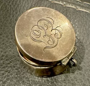 Hallmark Sterling Silver Pill Box powder box very rare! - Picture 1 of 9