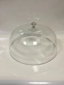 Campana De Vidrio Con Pomelo Plateado - Imagen 1 de 2