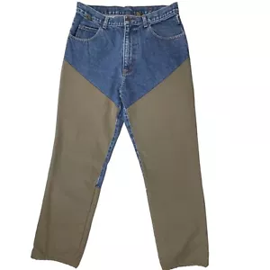 FIELD TESTD GUIDE GEAR Pantaloni da campo rinforzati uomo 32x30 denim tela kaki - Foto 1 di 14