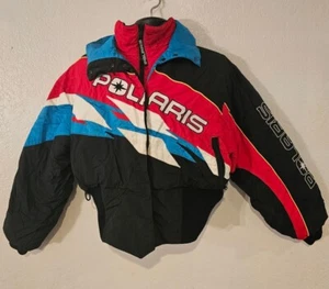 Chaqueta de moto de nieve Polaris vintage para mujer talla grande Thermolite Plus aislamiento - Imagen 1 de 4