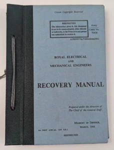 1968 British Army Recovery Manual REME IDF Tank Vehicles Photos Combat Israel - Picture 1 of 21