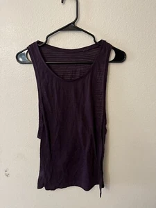 Tangerine Womens Racerback Tank Top Maroon Athletic Workout Size Large - Picture 1 of 6