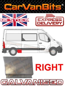 PANEL DE REPARACIÓN DE CARROCERÍA LATERAL PARA RENAULT MASTER VAUXHALL MOVANO NISSAN NV400 10-20 - Imagen 1 de 7