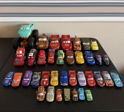 MEGA Disney Pixar Cars Lot of 37 Cars Movie Lightning Mater Diecast Mack Cruz - Image 1 of 4