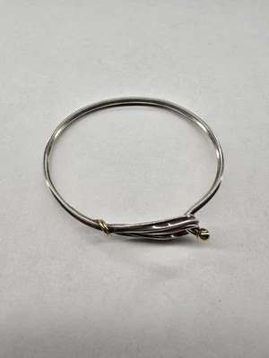 Pulsera Tiffany & Co. 18KYG & SS Gancho Cinta Nudo 7" Foto 1 de 4