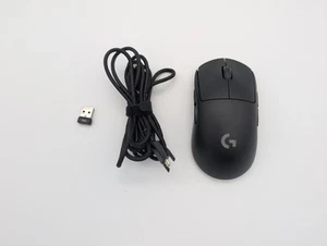 Logitech G Pro Gaming Mouse Bluetooth Wireless Optical Black M-R0070 + Dongle - Picture 1 of 6