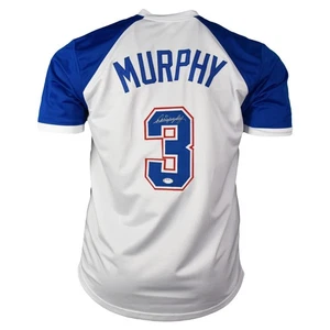 Dale Murphy Signed Atlanta White Baseball Throwback Jersey (JSA) - Picture 1 of 3