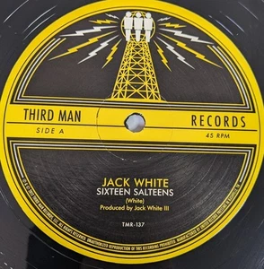 Jack White Sixteen Salteens & Love Is Blindness 12 Inch Vinyl Engraved Pattern - Imagen 1 de 7