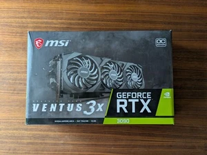 MSI GeForce RTX 3090 VENTUS 3X OC 24GB Graphics Card w/ box, manual, bracket - Afbeelding 1 van 12