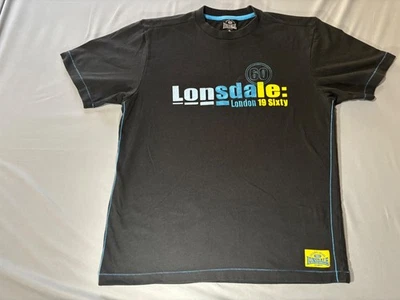Lonsdale London 19 Sixty Black T-Shirt size Small - Image 1 of 4