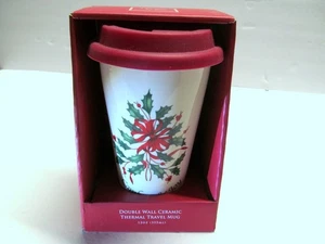Lenox "COMFORT & JOY" Urlaub Reisebecher doppelwandig Keramik Thermo 12 Unzen - NEU - Bild 1 von 4