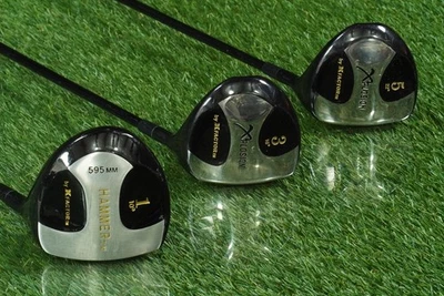 X FACTOR WOODS SET FAIRWAY HAMMER XPLOSION DRIVER, 3+5 WOODS GRAPHITE RH ~ NICE! - Image 1 of 4