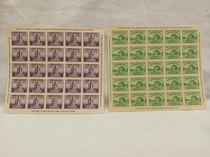 USPS STAMPS - MINT 2 SHEETS Philatelic Souvenir Sheets 750 & 751 (SH301) - Picture 1 of 2