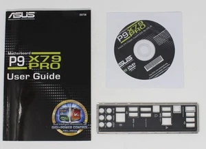 ASUS P9X79 PRO - SET Instrukcja obsługi ATX IO Shield Slotblende Driver CD (#9688) - Zdjęcie 1 z 1