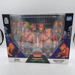 SDCC 2022 BST AXN TMNT Arcade Bebop & Rocksteady Figures Box Set Loyal Subjects - Picture 1 of 9