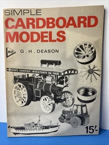 Simple Cardboard Models G H Deason (1969, PB) MAP Model Allied Publications VTG - Imagen 1 de 24