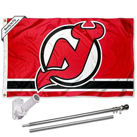 New Jersey Devils Flag Pole and Bracket Set Cover