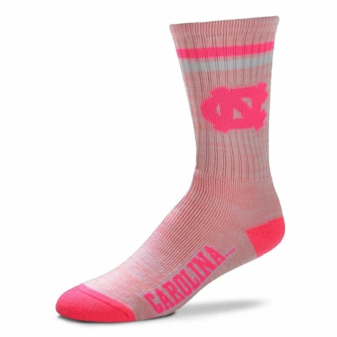 North Carolina Tar Heels NCAA Pretty In Pink Women's Deuce Crew Socks *Medium Cover
