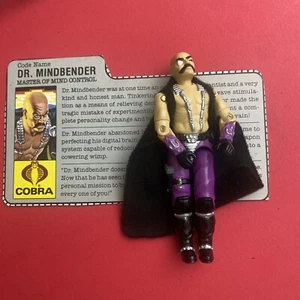 1986 GI Joe ARAH "Dr. Mindbender" Action Figure W File Card - Picture 1 of 7