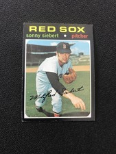 1971 Topps Baseball High# 710 Sonny Siebert Boston Red Sox Sharp